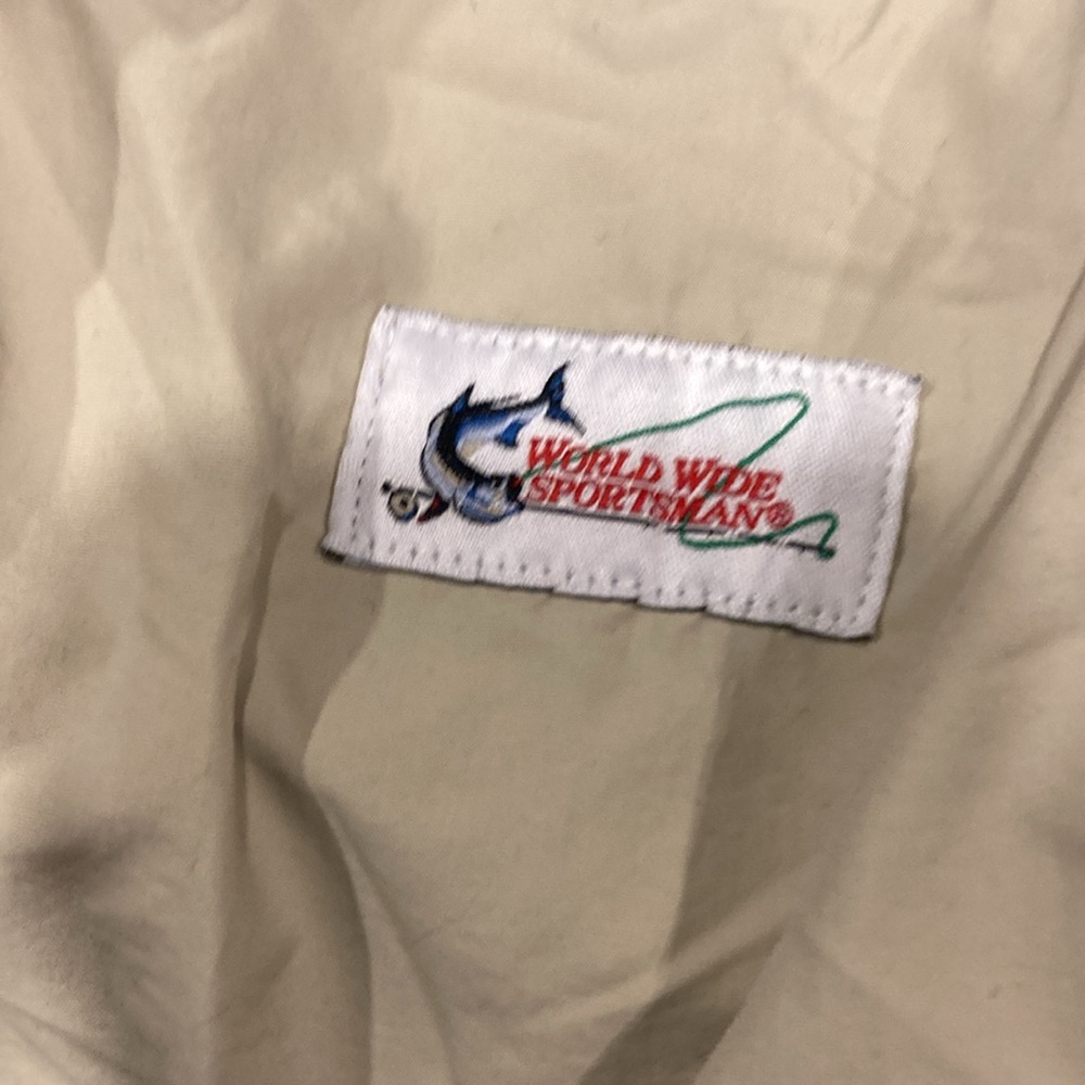 Men world wide sportsman convertible cargo pants khaki size L/32 - Picture 4 of 7